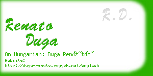 renato duga business card